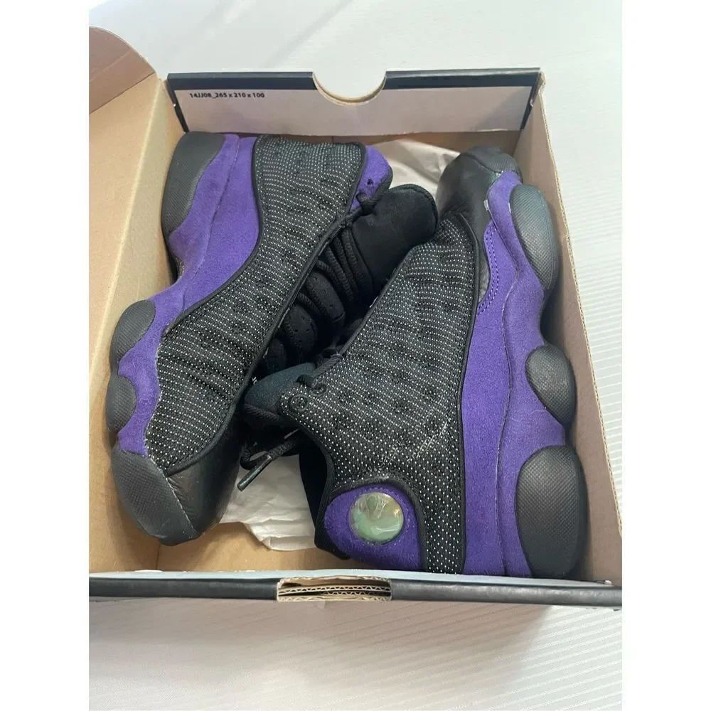 Nike Air Jordan 13 Retro GS Court Purple Black Size 5Y Shoes 884129-015